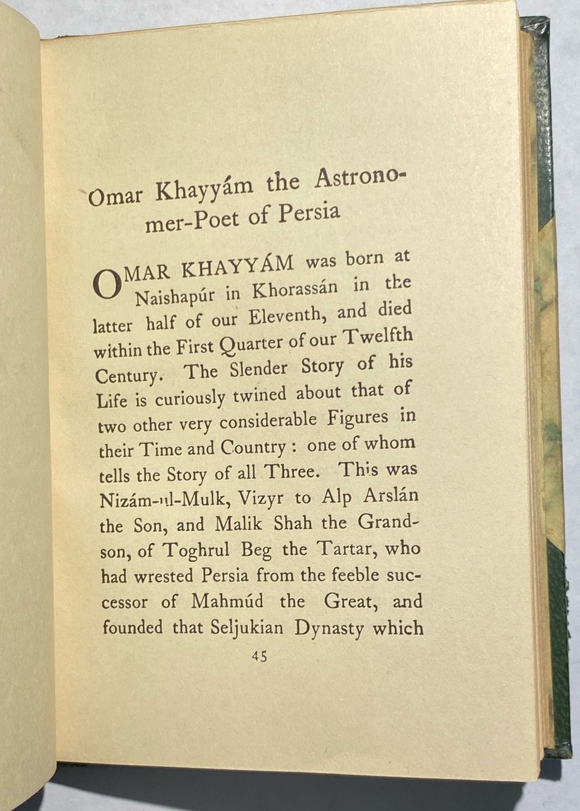 Omar Khayyam bio part