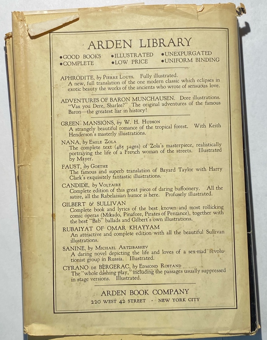 Arden Library back info