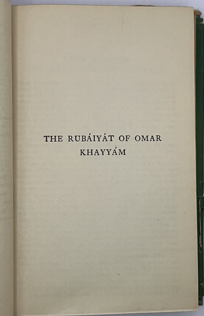 Rubaiyat title page