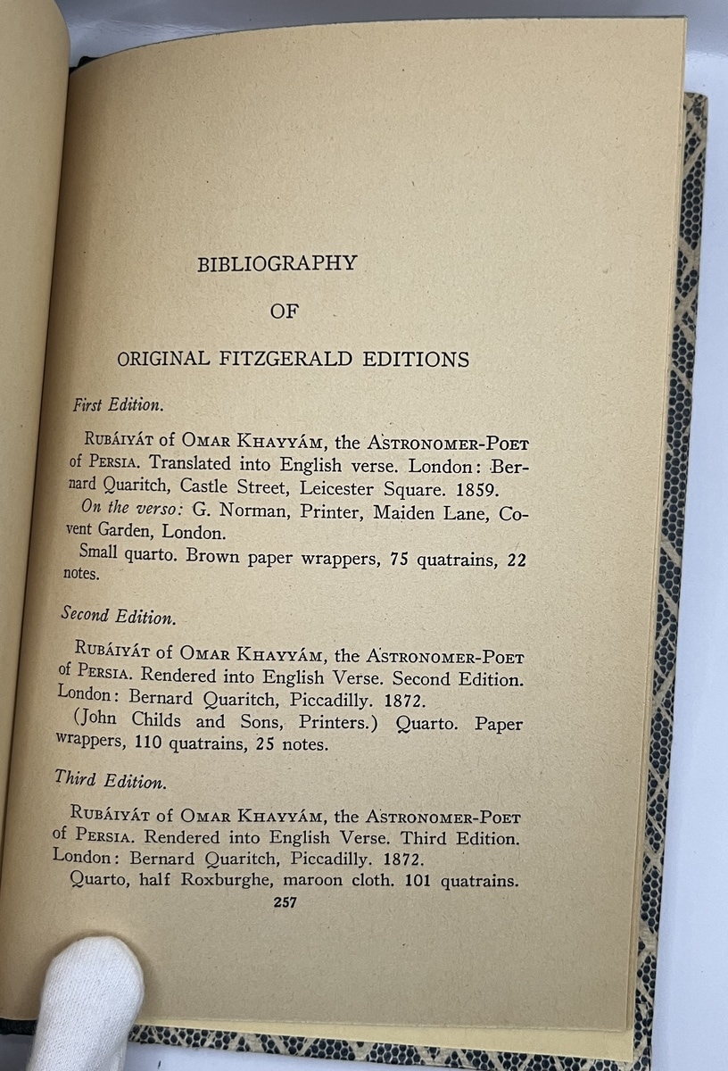 Bibliography of Original Fitzgerald Editions (1/2)